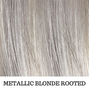 Grigio metallic blonde rooted