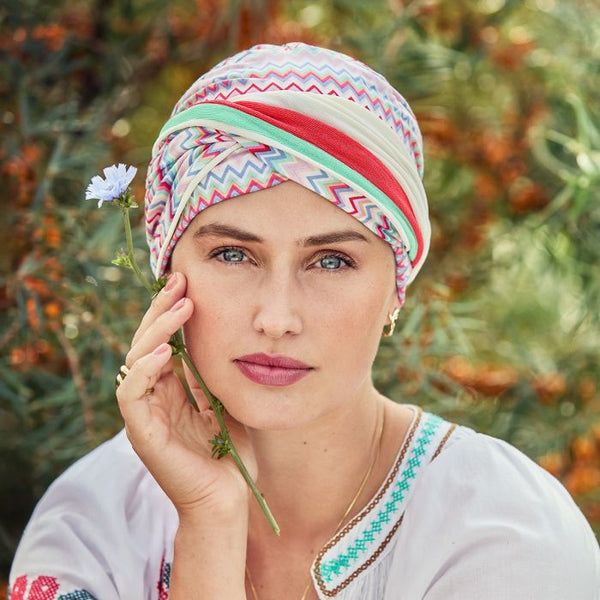 1600 HocYoga Cap 4079 Zigzag Vibes di House of Christine
