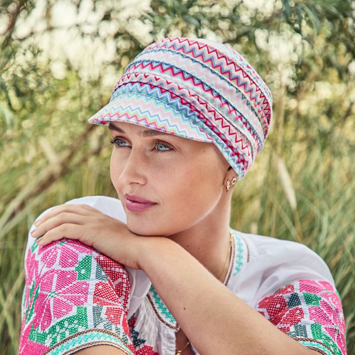 1600 HocYoga Cap 4079 Zigzag Vibes di House of Christine