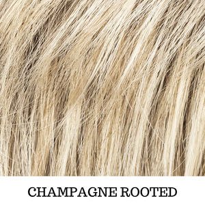 Biondo chiaro dorato Champagne rooted