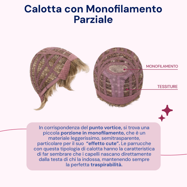 PARRUCCA RELAX CAPELLI CORTI MOSSI IN FIBRA TERMORESISTENTE