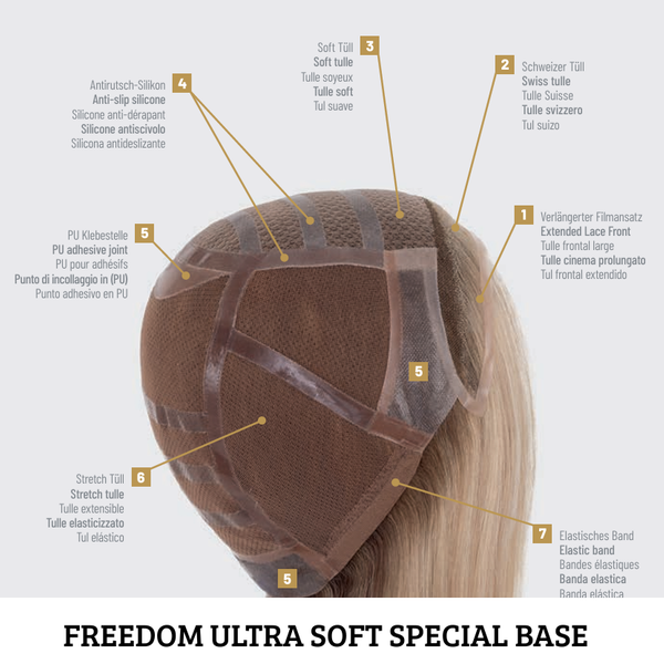 PARRUCCA FREEDOM ULTRA SOFT CAPELLI VERI LUNGHI