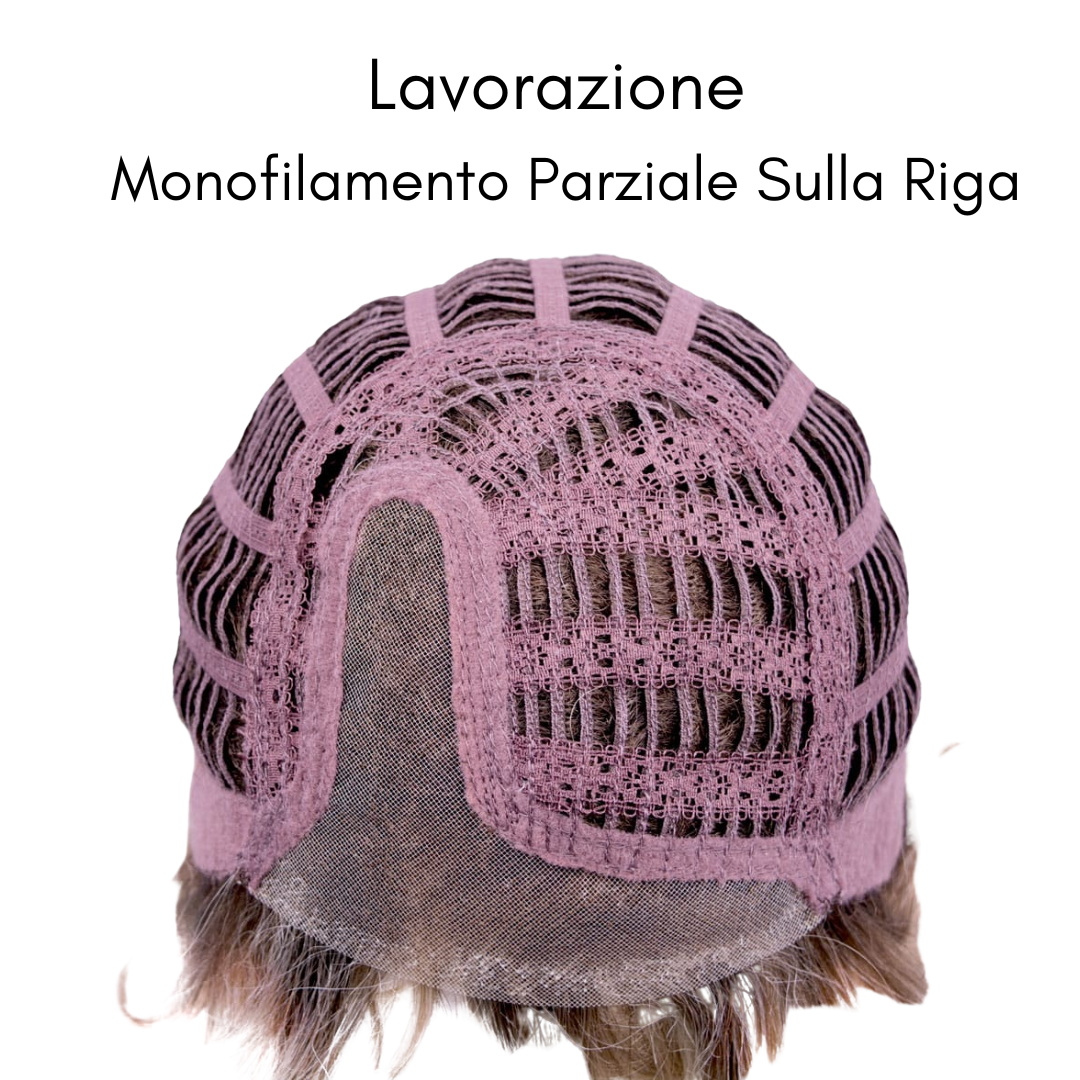 PARRUCCA FLOW CAPELLI MEDI MOSSI IN FIBRA TERMORESISTENTE