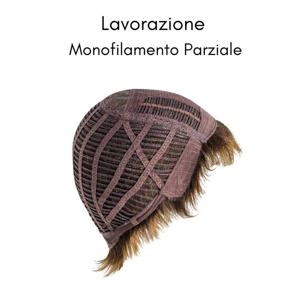 PARRUCCA ENERGY MONO CAPELLI MEDI MOSSI IN FIBRA TERMORESISTENTE