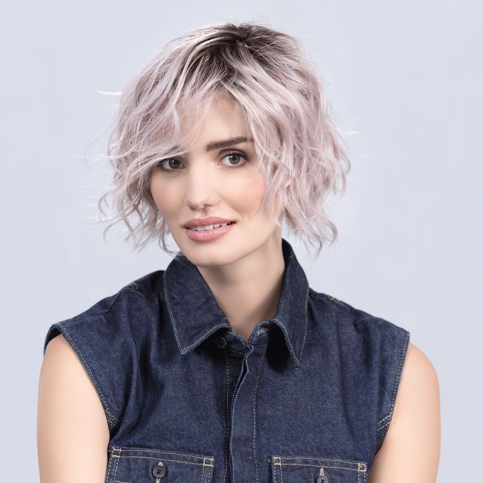 PARRUCCA COOKIE MONO PART CAPELLI CORTI MOSSI IN FIBRA TERMORESISTENTE