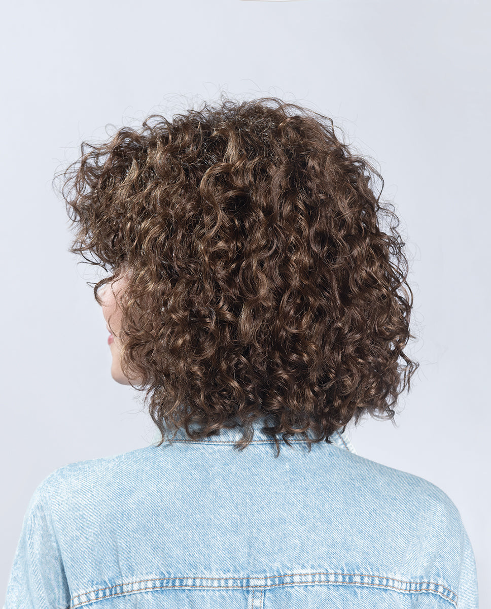 PARRUCCA DISCO CAPELLI MEDI RICCI