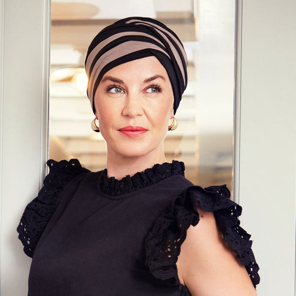 Turbante House of Christine 1461 HocShanti Turban 0395 Black/Brown