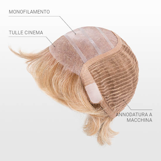 PARRUCCA APPEAL CAPELLI VERI MEDI MOSSI