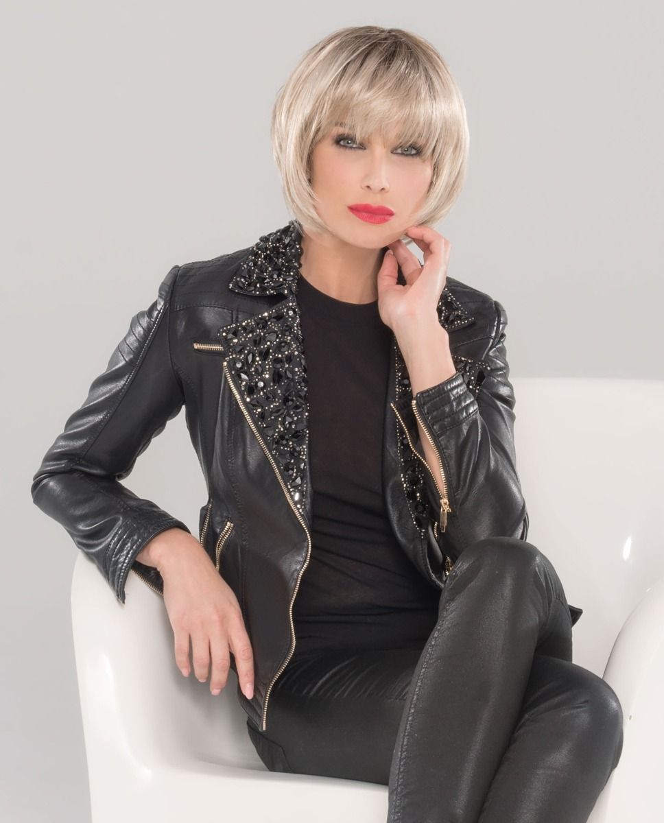 Parrucca Bionda Bob Parrucche Corte Bionde Bob Per Le Donne Parrucca Di Capelli Ricci Con La Frangetta P9142497 - Foto 4